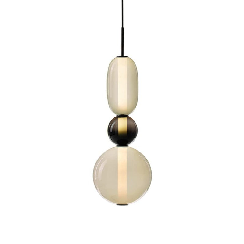 Morandi Moderne Designer LED Suspension Noir Chambre À Coucher
