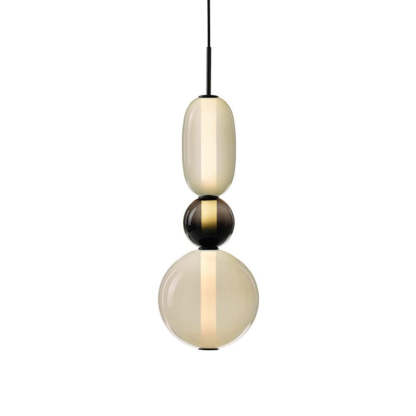 Morandi Moderne Designer LED Suspension Noir Chambre À Coucher