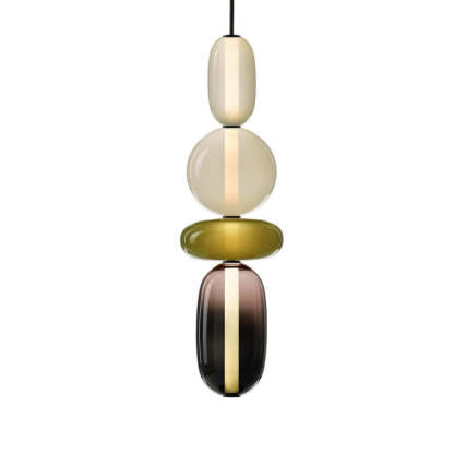 Morandi Moderne Designer LED Suspension Noir Chambre À Coucher