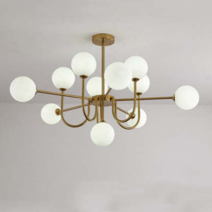 Valentina Moderne LED Lustre Or Verre Salle À Manger/Salon/Chambre À Coucher