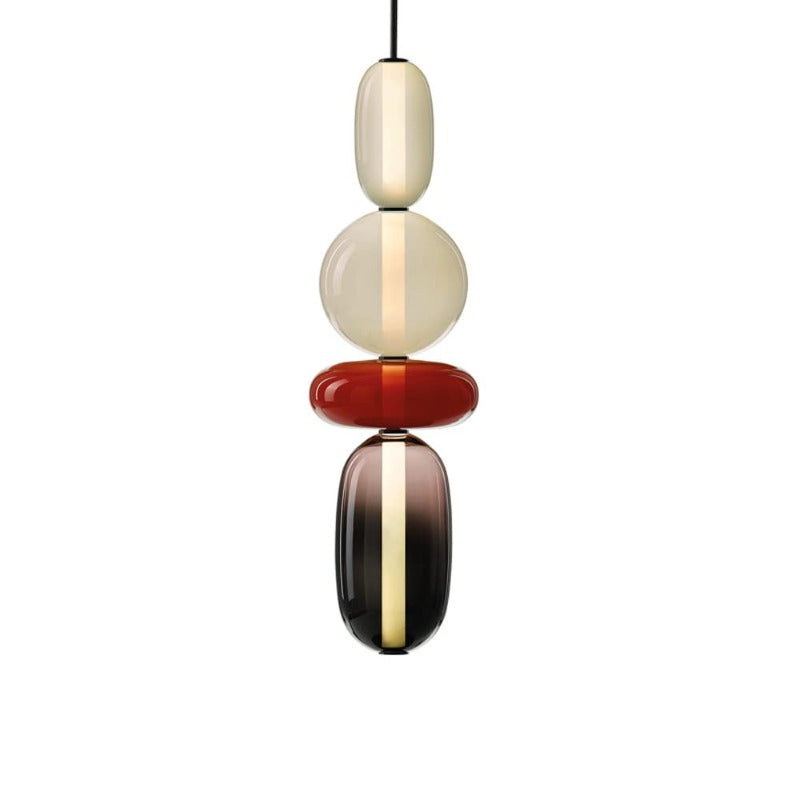 Morandi Moderne Designer LED Suspension Noir Chambre À Coucher