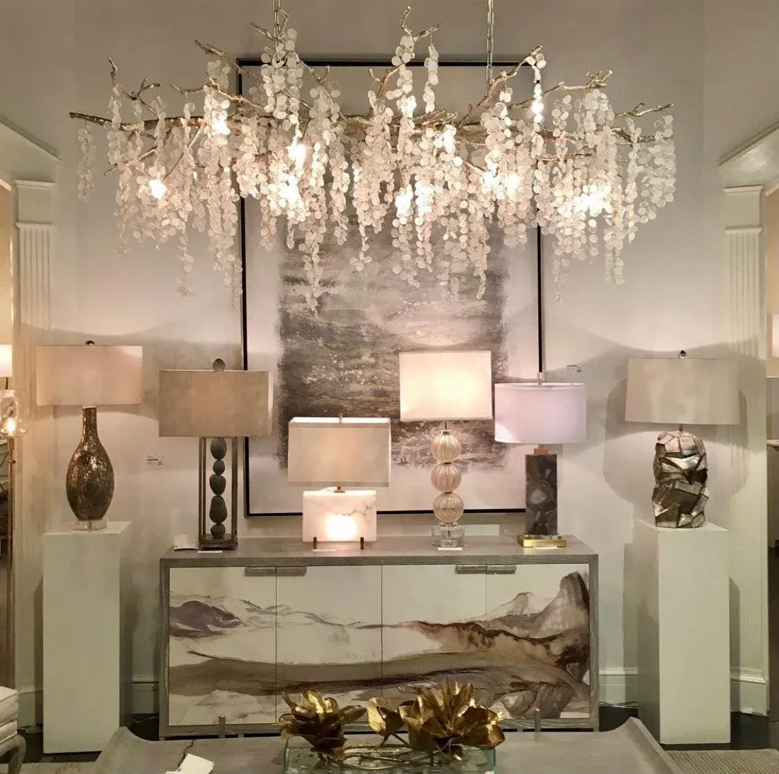 Marilyn Unusual Metal Glass Pendant Light Bedroom Living Room