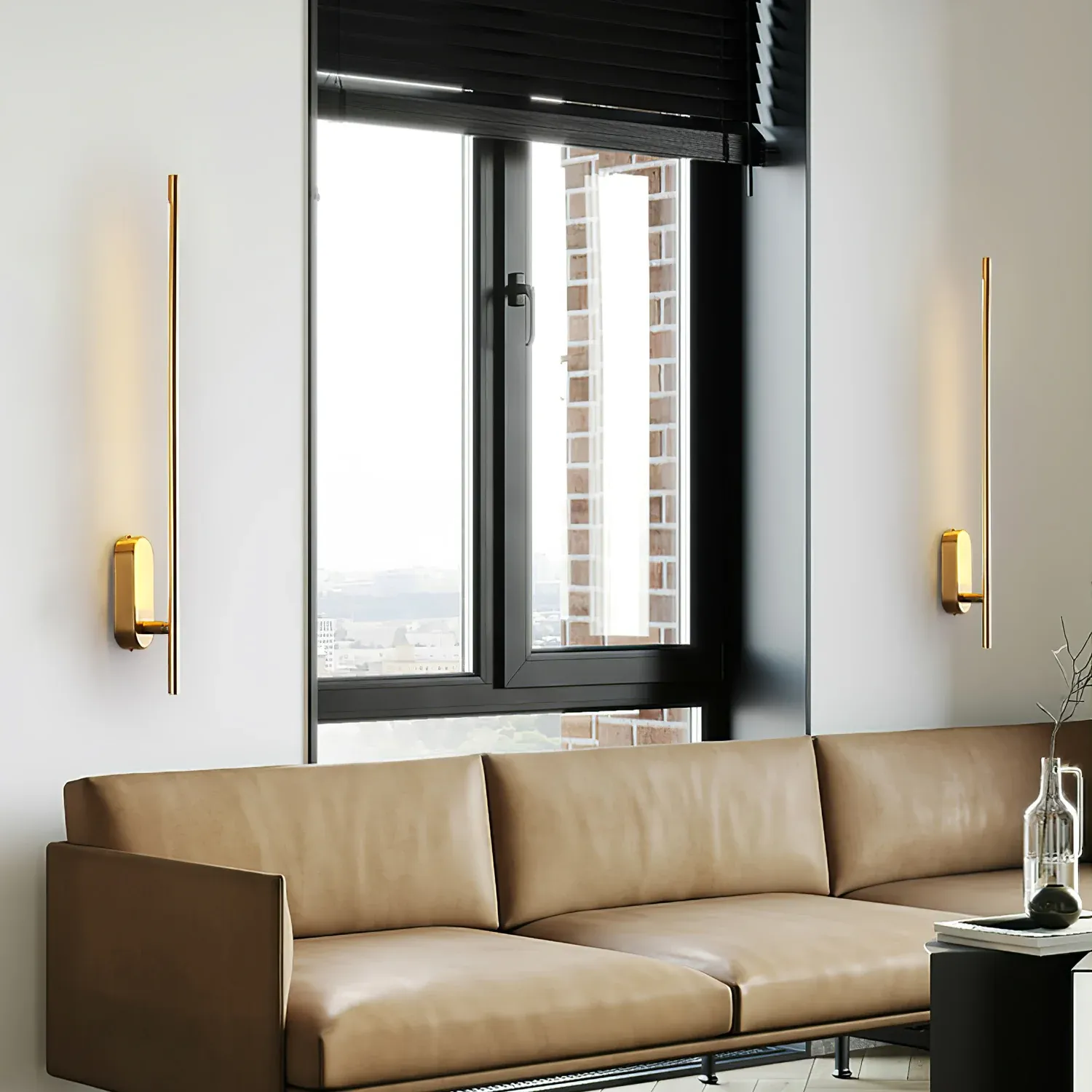 Edge Minimalisme Métal Acrylique Applique Murale Chambre à Coucher Salon