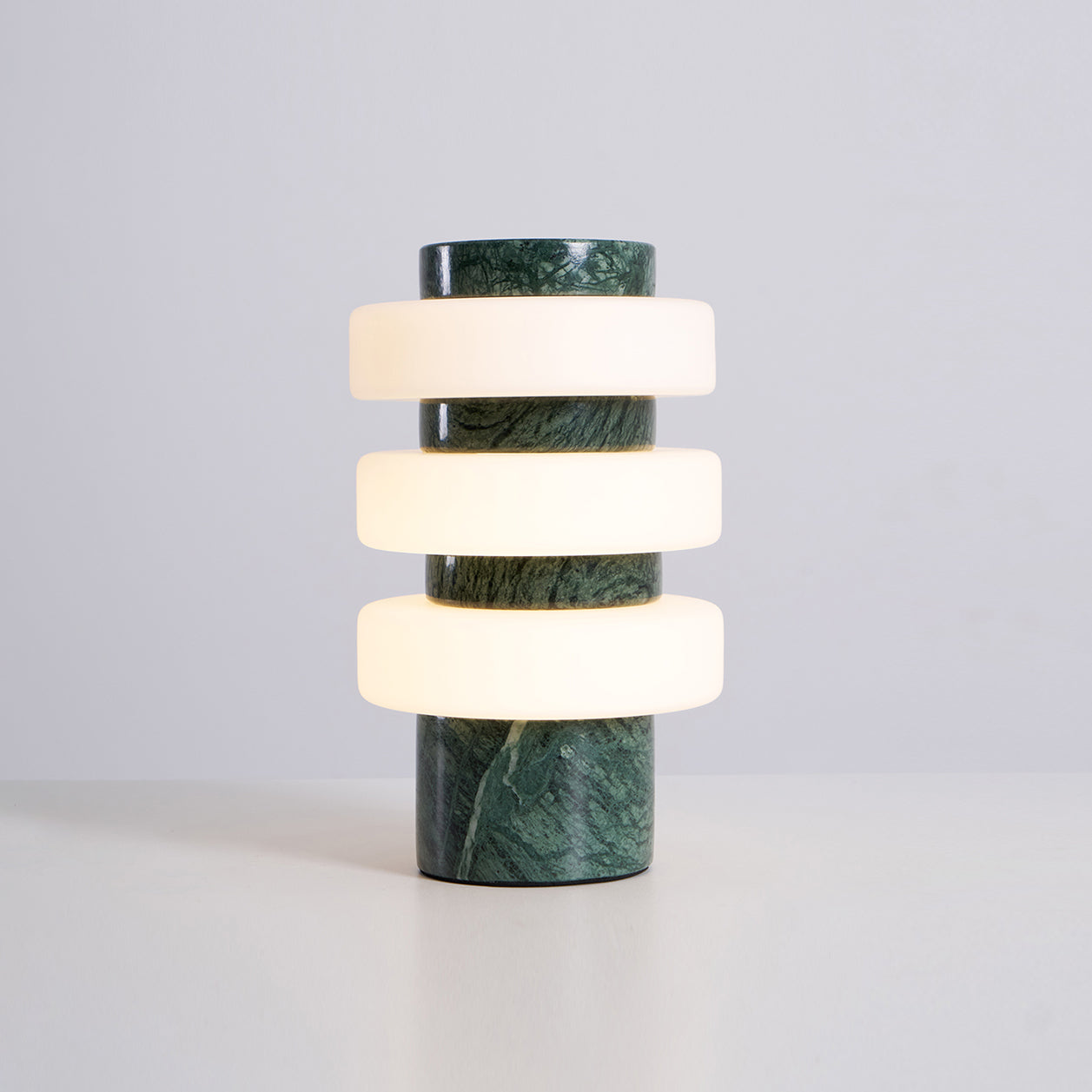 Dune Travertine White Beige Table Lamp