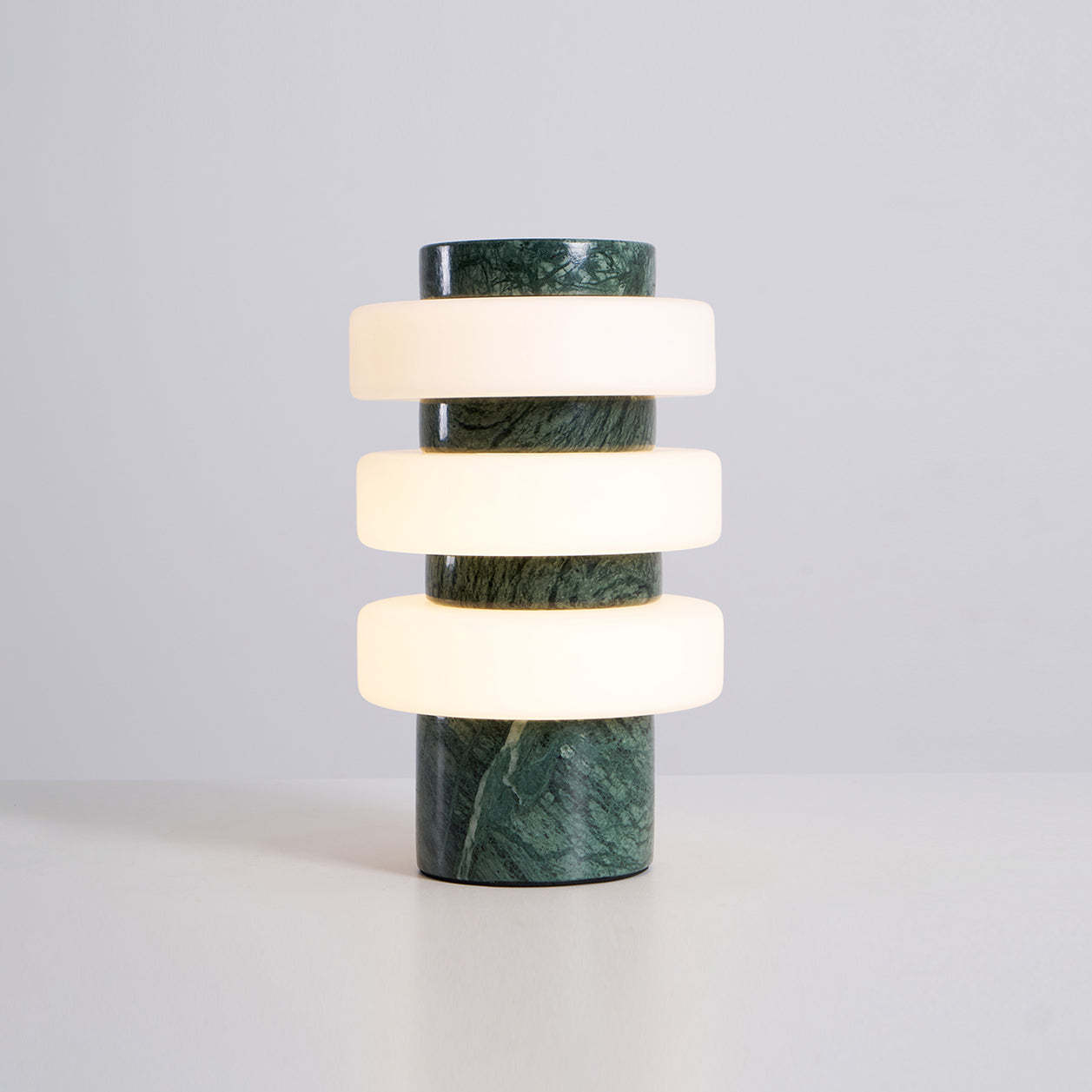 Dune Travertine White Beige Table Lamp
