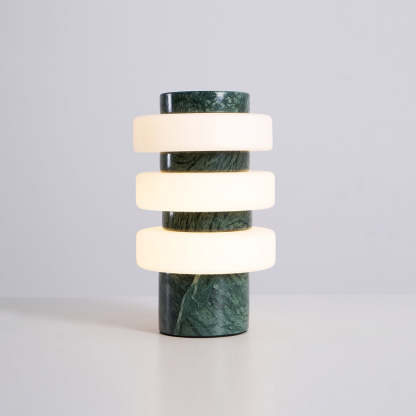 Dune Travertine White Beige Table Lamp