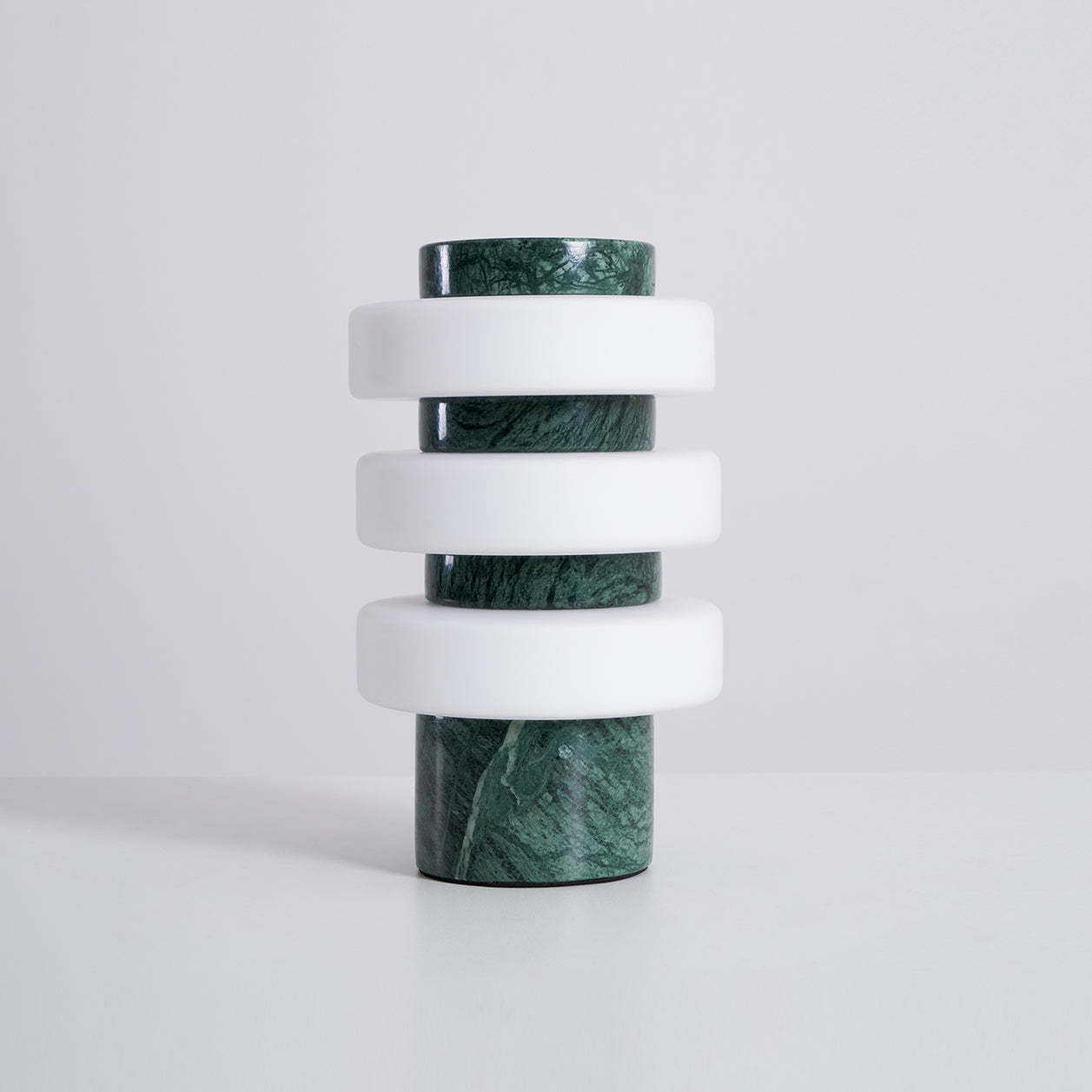 Travertin Blanc Beige Lampe de Table | Las Sola