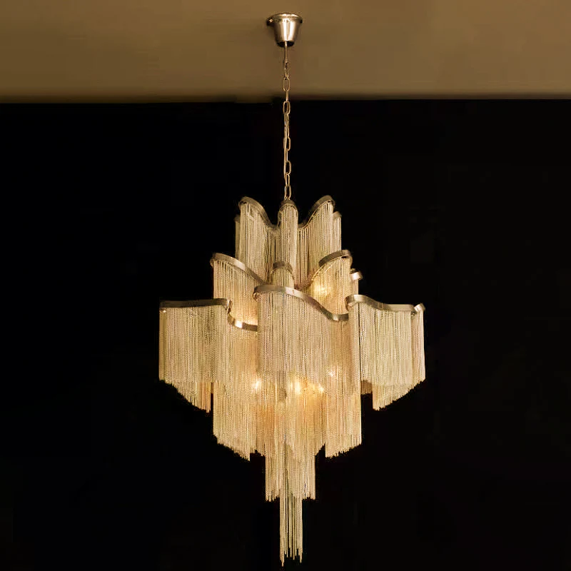 Marilyn Vintage Metal Gold Silver Pendant Light Bedroom Living Room