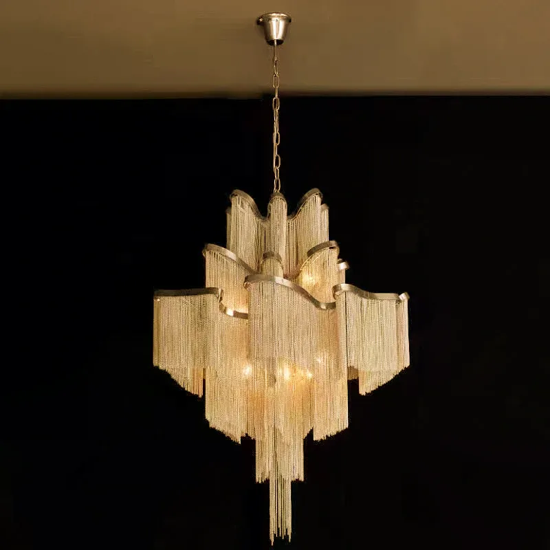Marilyn Vintage Metal Gold Silver Pendant Light Bedroom Living Room