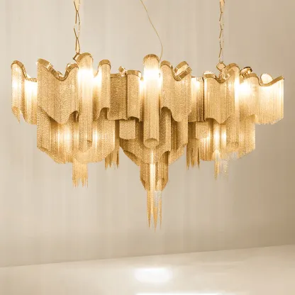 Marilyn Vintage Metal Gold Silver Pendant Light Bedroom Living Room