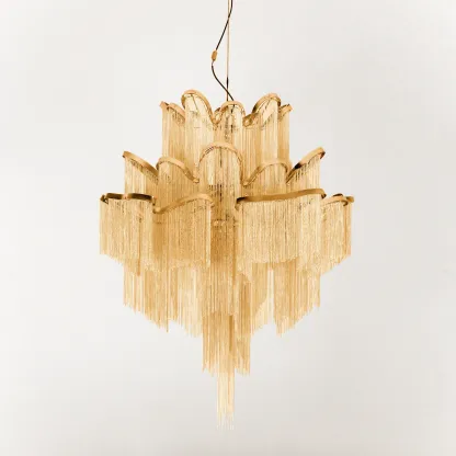 Marilyn Vintage Metal Gold Silver Pendant Light Bedroom Living Room