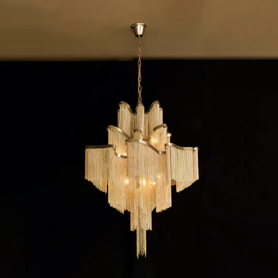 Marilyn Vintage Metal Gold Silver Pendant Light Bedroom Living Room