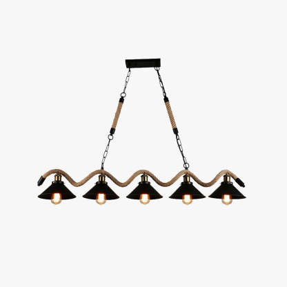 Epoch Lampe à Suspension LED Noire Vintage en Métal Pour Café