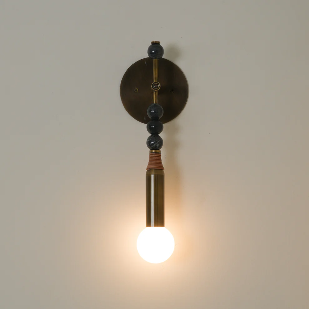 Alessio Vintage Unusual Marble Wall Light Fixture Bedroom Hallway