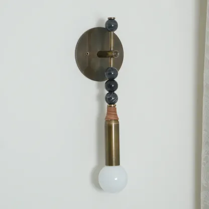 Alessio Vintage Unusual Marble Wall Light Fixture Bedroom Hallway