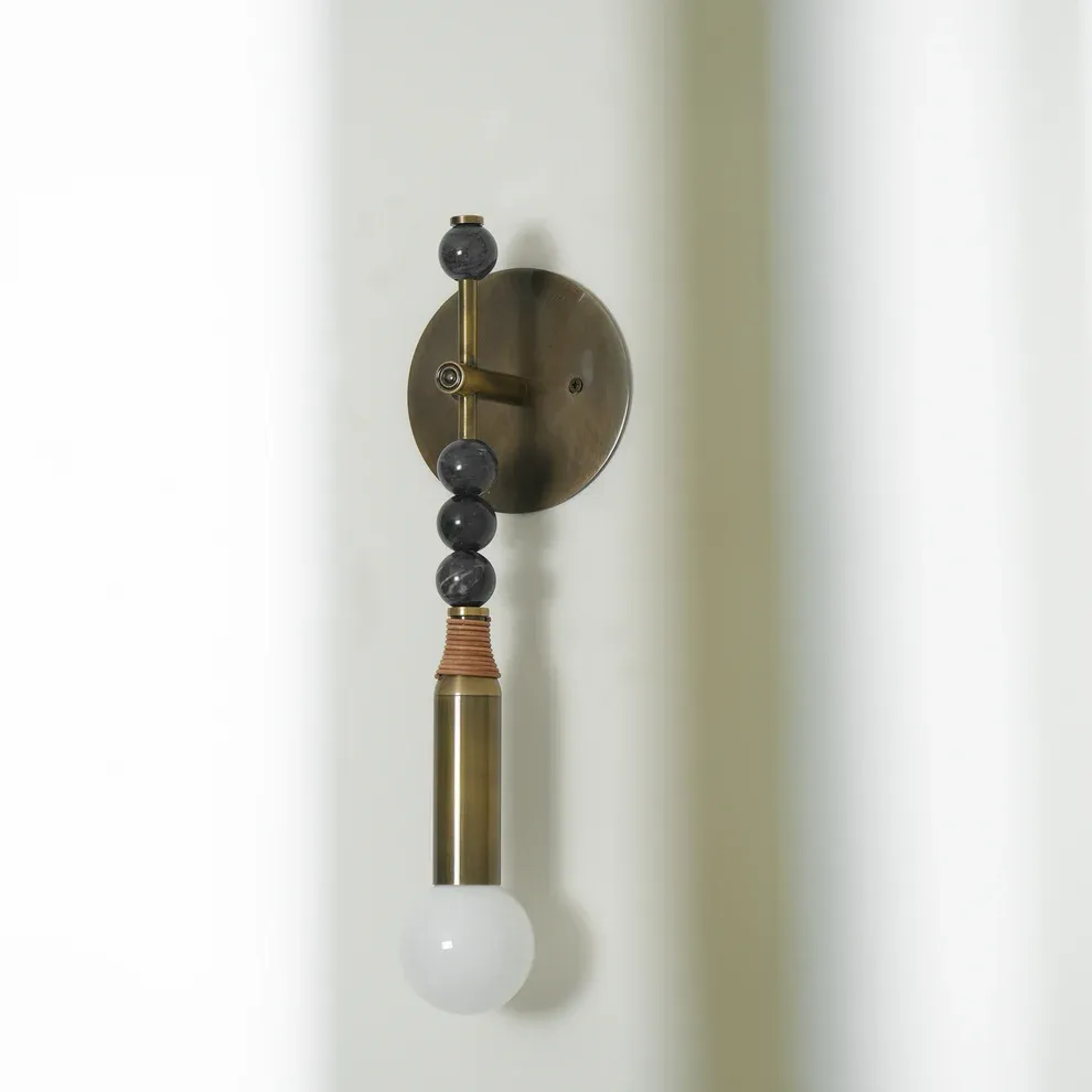 Alessio Vintage Unusual Marble Wall Light Fixture Bedroom Hallway