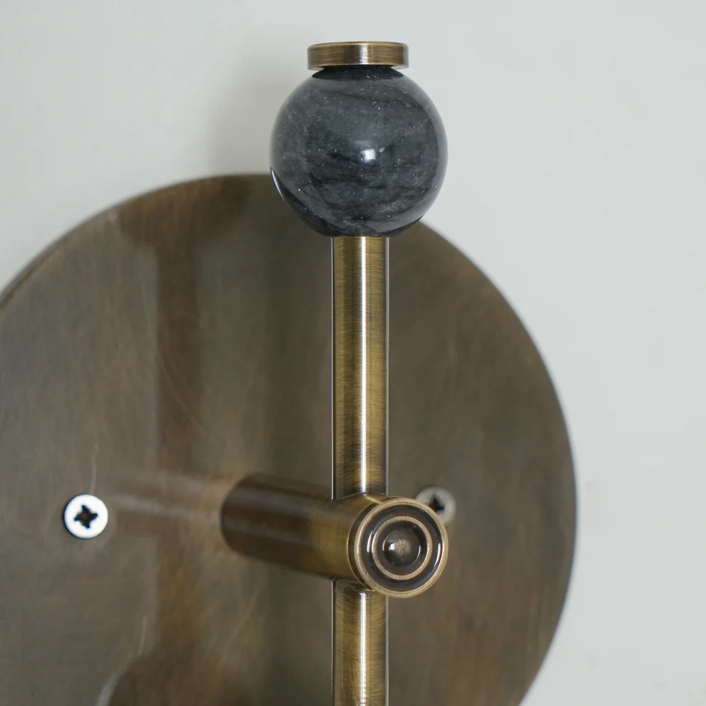Alessio Vintage Unusual Marble Wall Light Fixture Bedroom Hallway