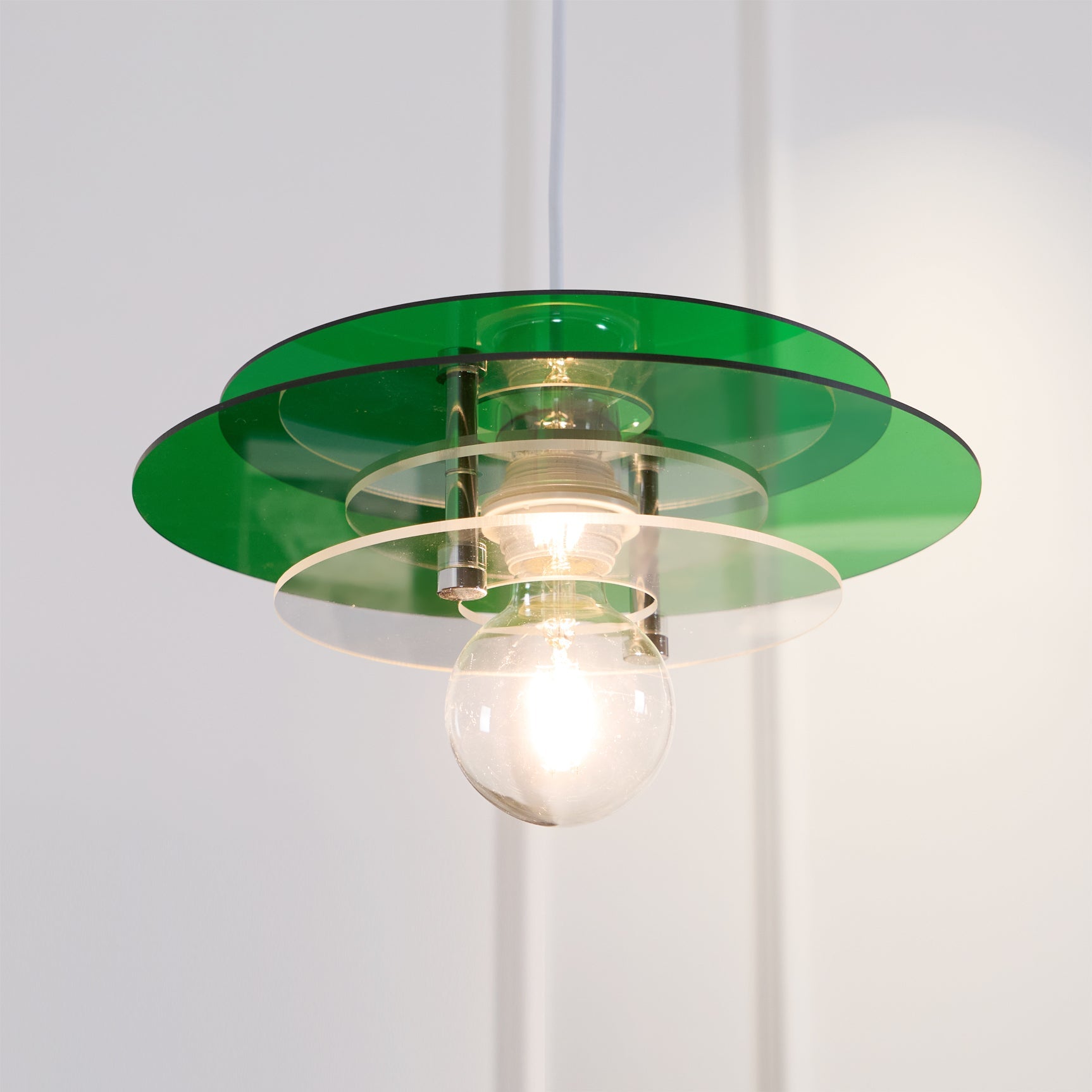 Retro Triple Disc Acrylic Pendant Lamp