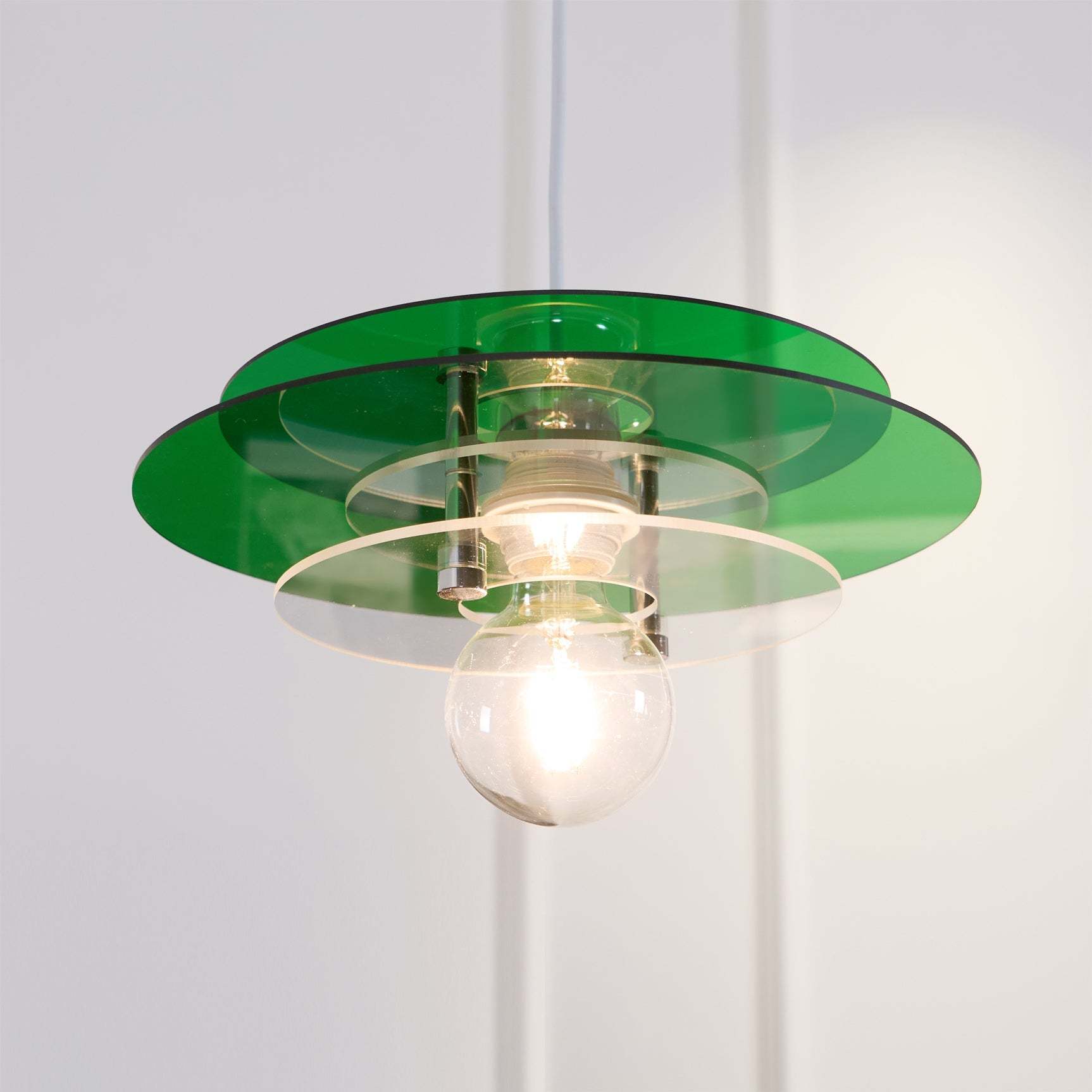 Retro Triple Disc Acrylic Pendant Lamp