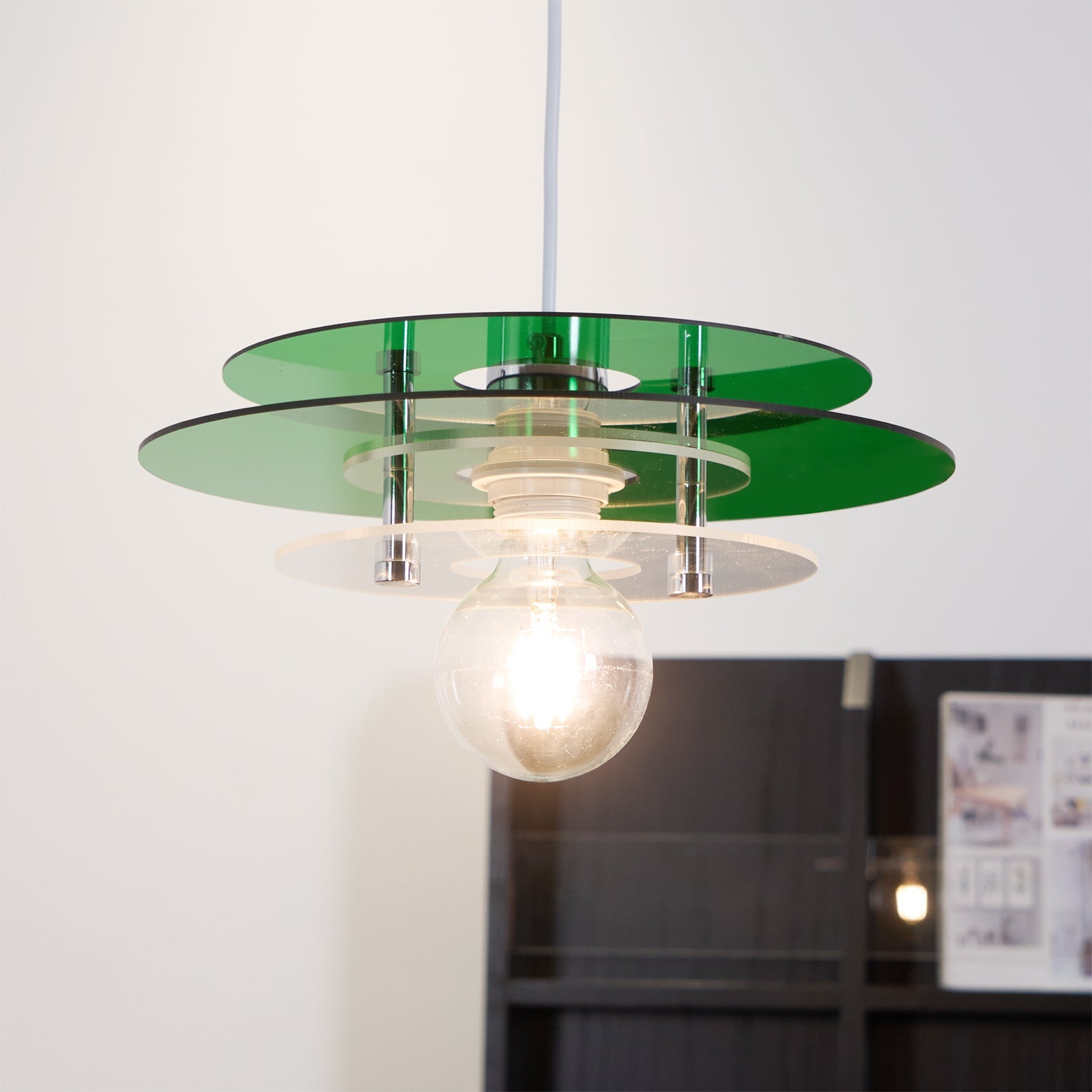 Retro Triple Disc Acrylic Pendant Lamp