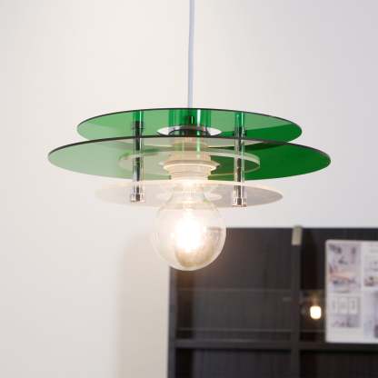 Retro Triple Disc Acrylic Pendant Lamp
