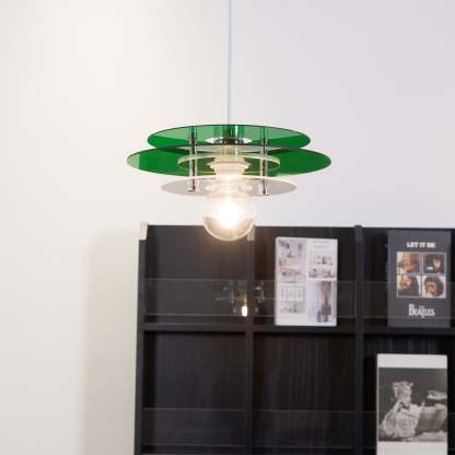 Retro Triple Disc Acrylic Pendant Lamp