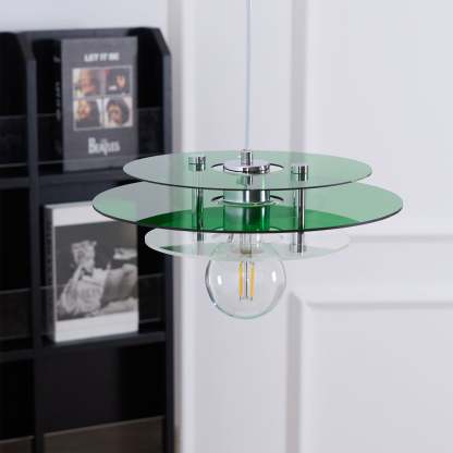 Retro Triple Disc Acrylic Pendant Lamp