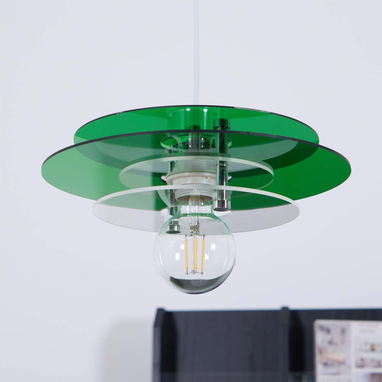 Retro Triple Disc Acrylic Pendant Lamp