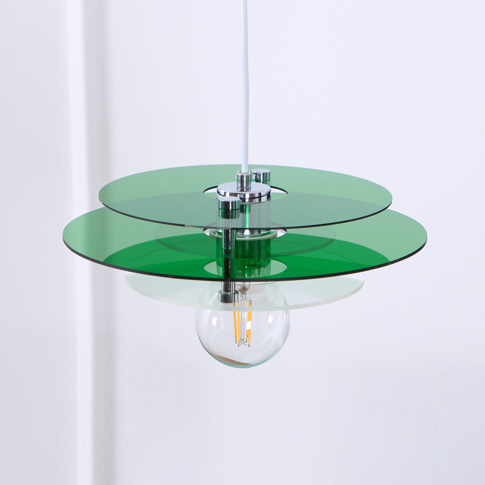 Retro Triple Disc Acrylic Pendant Lamp