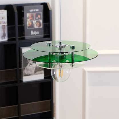 Retro Triple Disc Acrylic Pendant Lamp