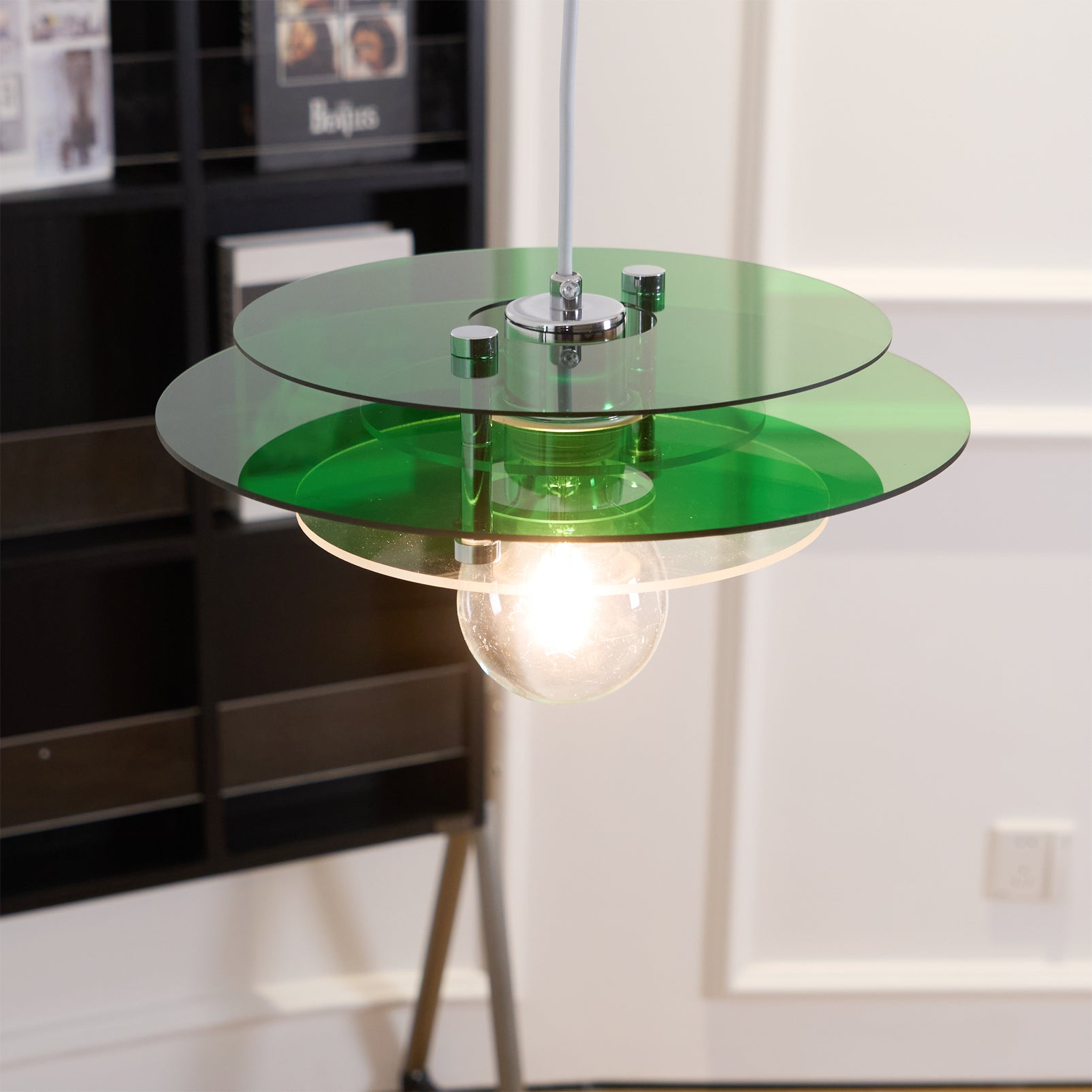 Retro Triple Disc Acrylic Pendant Lamp