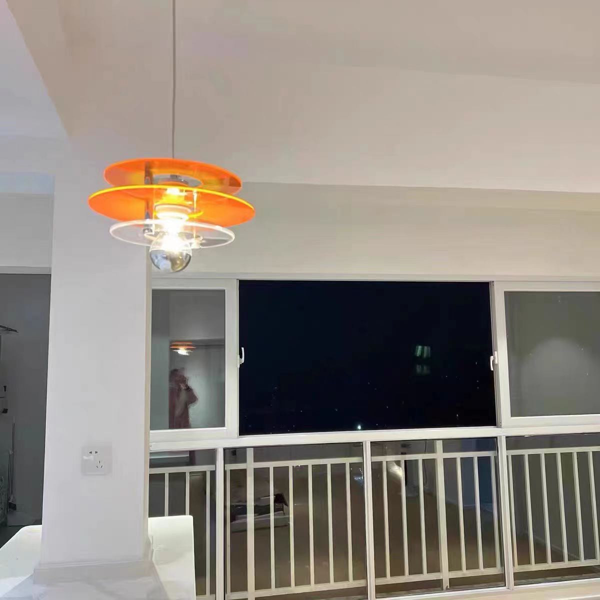 Retro Triple Disc Acrylic Pendant Lamp