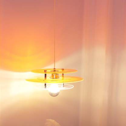 Retro Triple Disc Acrylic Pendant Lamp