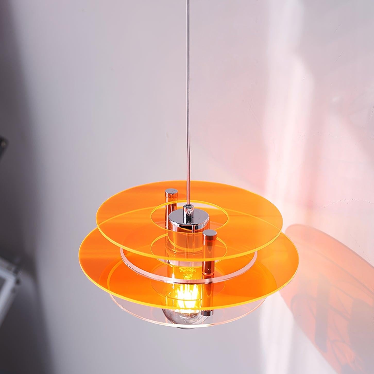 Retro Triple Disc Acrylic Pendant Lamp