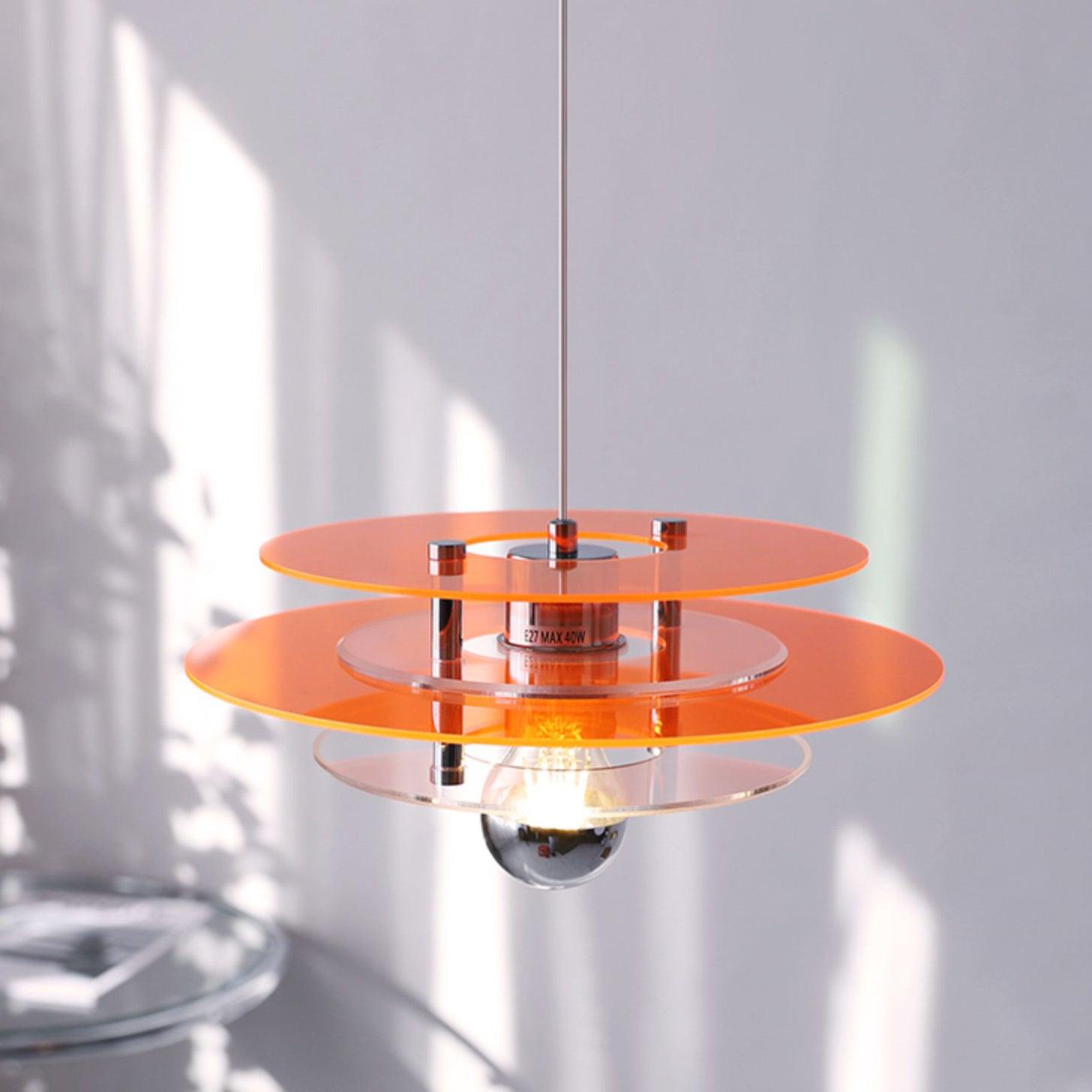 Retro Triple Disc Acrylic Pendant Lamp