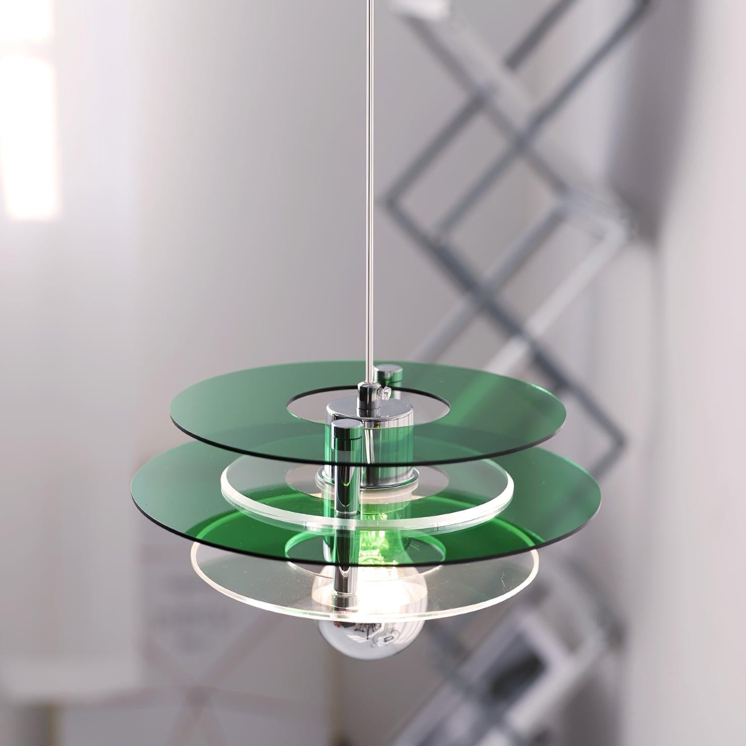Retro Triple Disc Acrylic Pendant Lamp