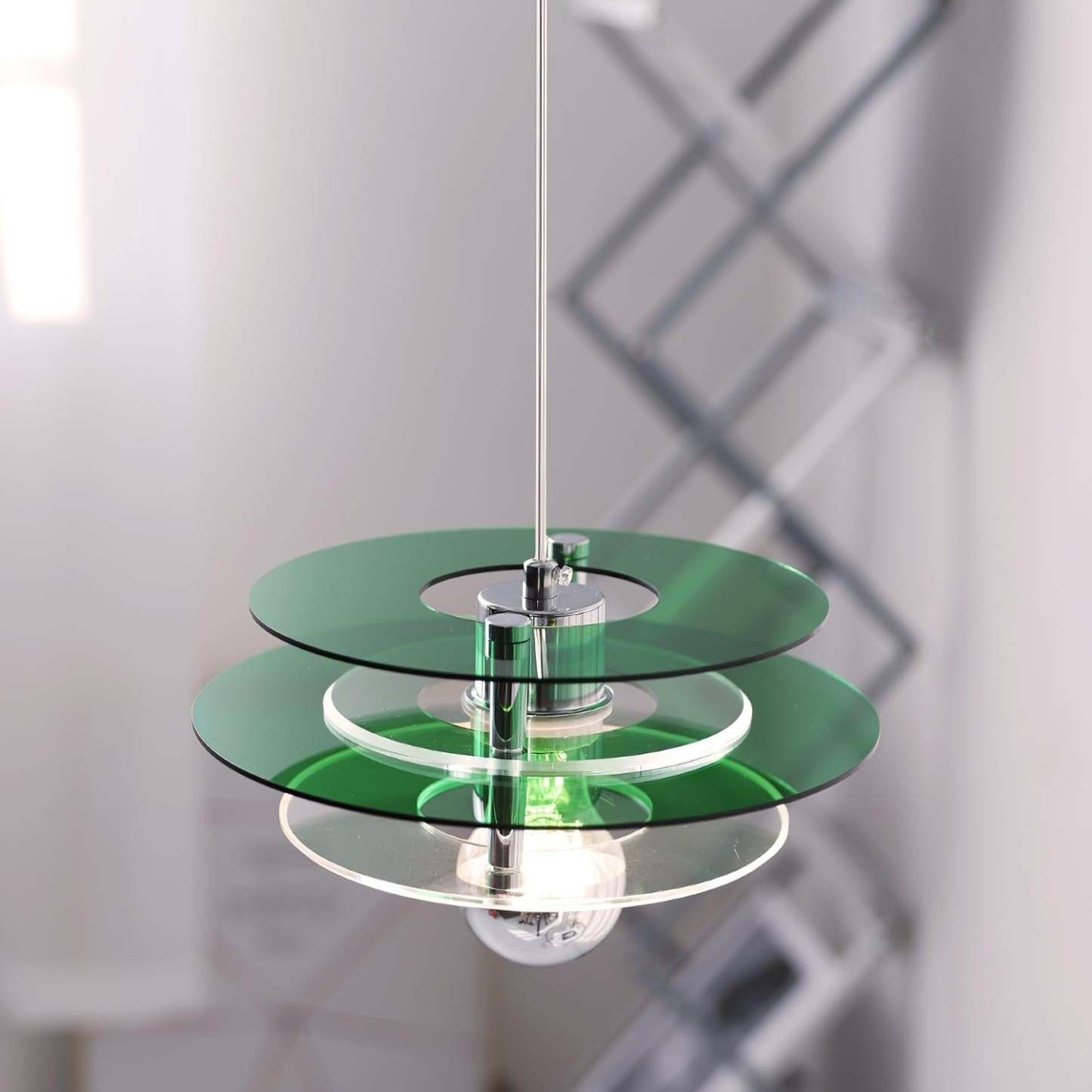 Retro Triple Disc Acrylic Pendant Lamp