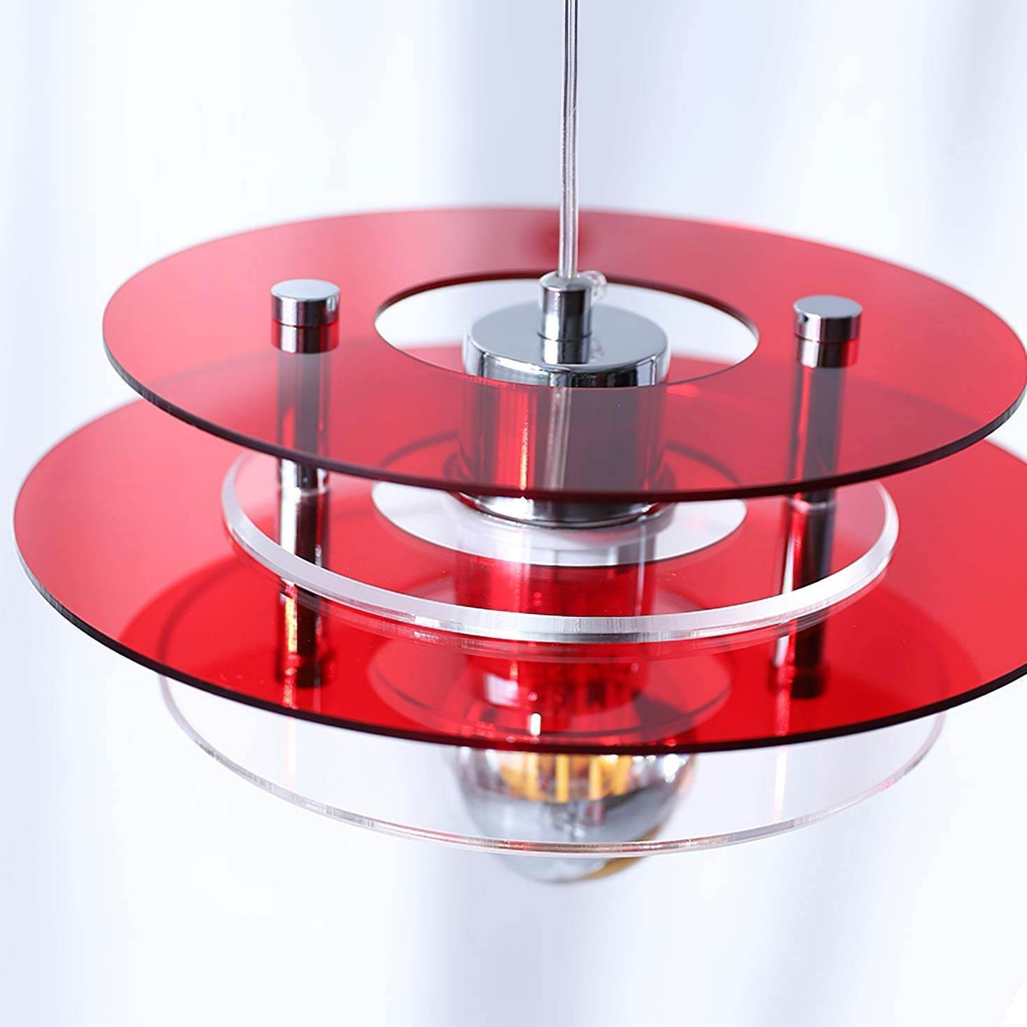 Retro Triple Disc Acrylic Pendant Lamp