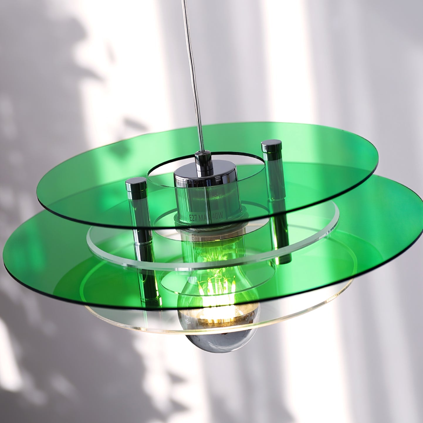 Retro Triple Disc Acrylic Pendant Lamp