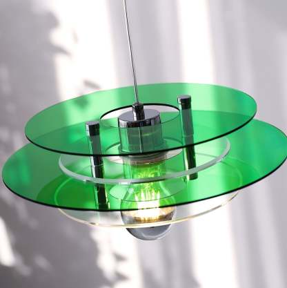 Retro Triple Disc Acrylic Pendant Lamp