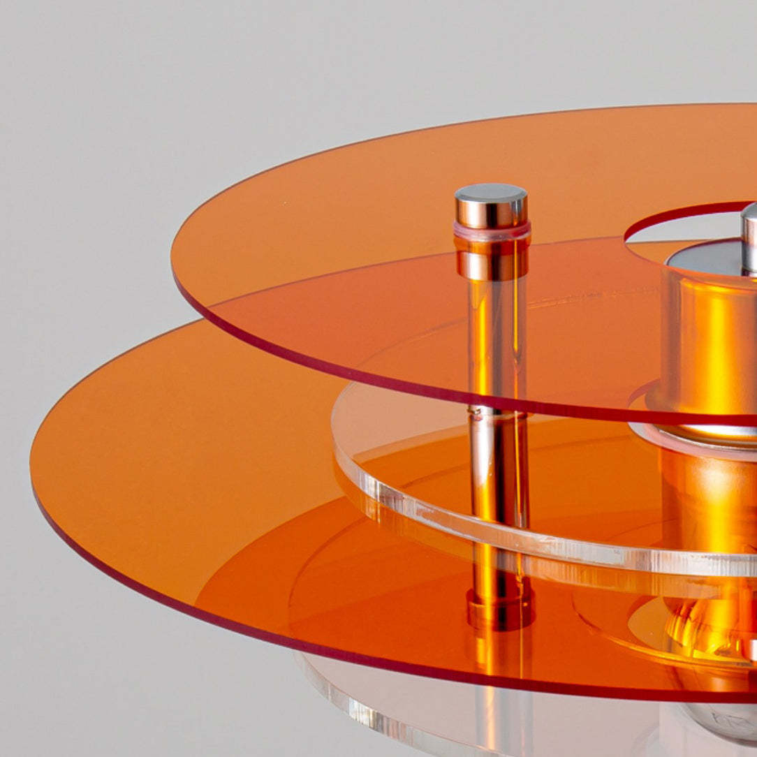 Retro Triple Disc Acrylic Pendant Lamp