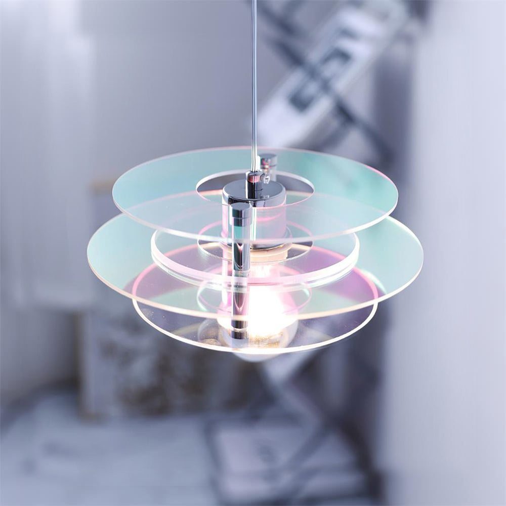 Retro Triple Disc Acrylic Pendant Lamp