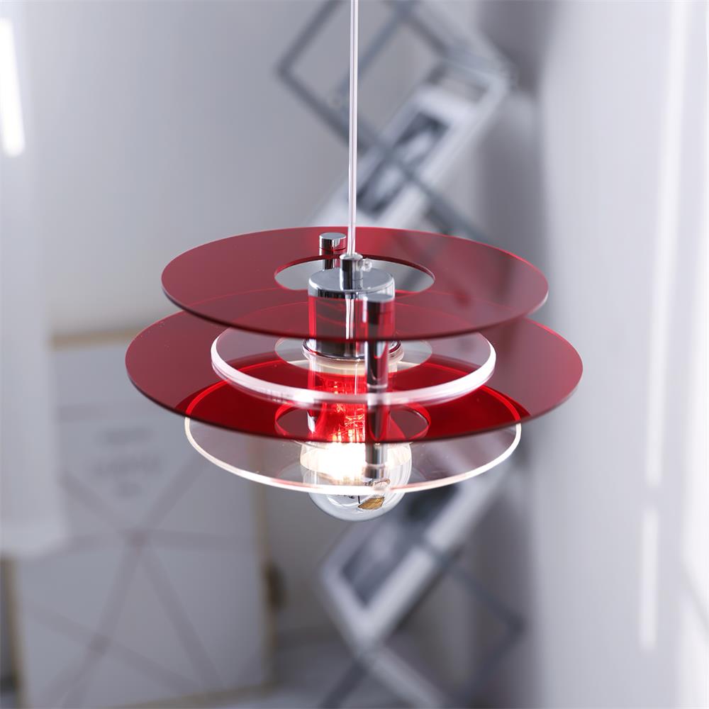 Retro Triple Disc Acrylic Pendant Lamp