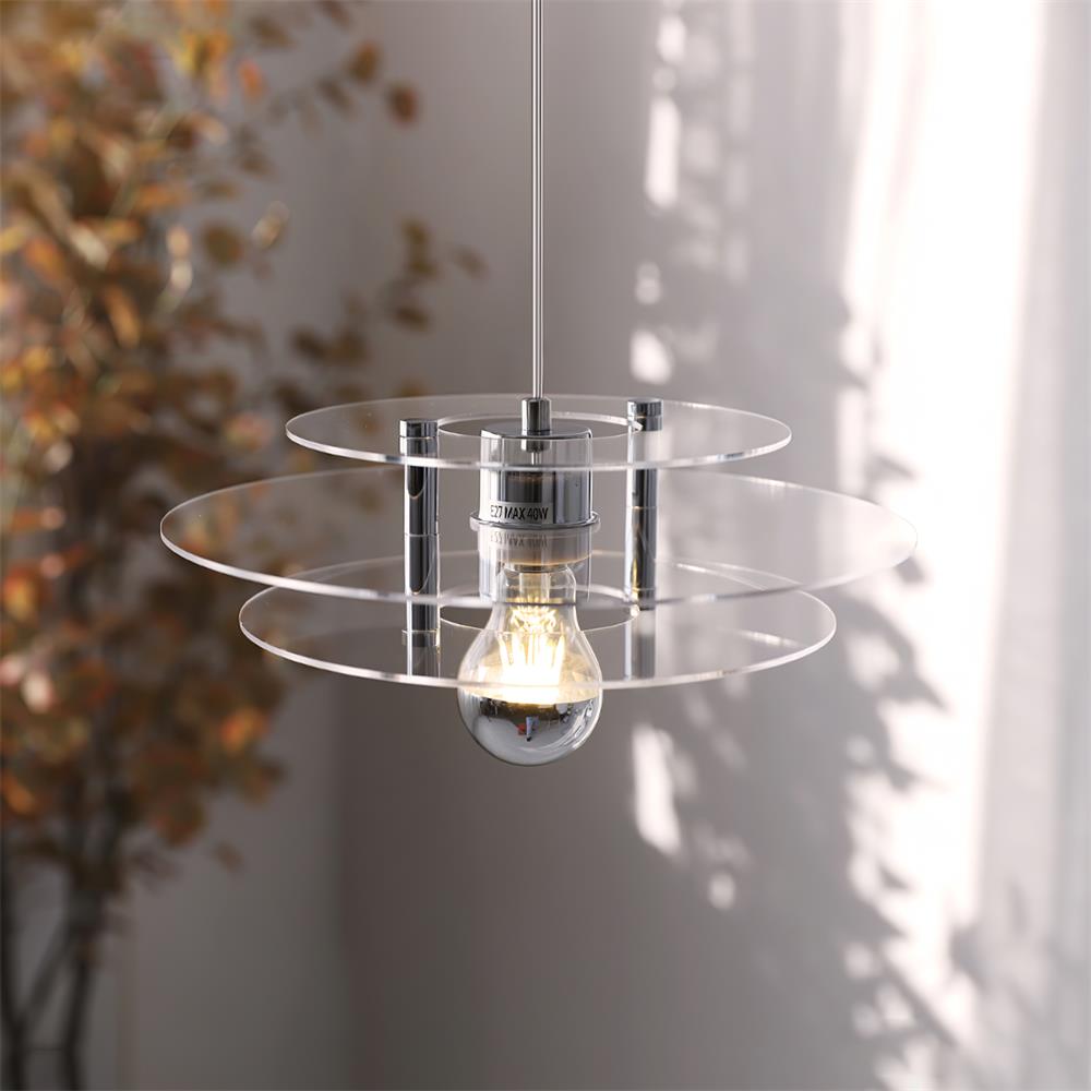 Retro Triple Disc Acrylic Pendant Lamp