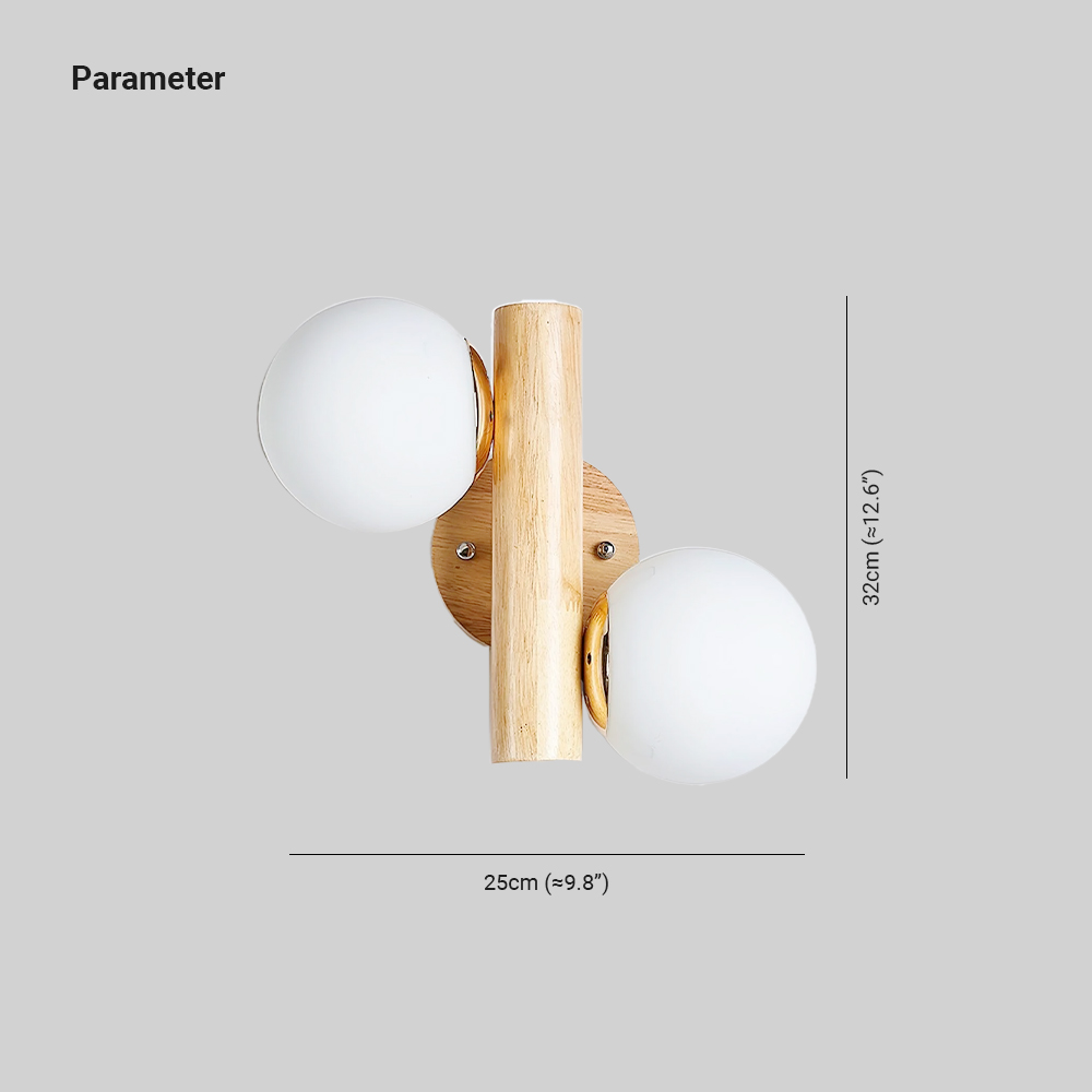 Ozawa Antique Cottage Wood Wall Light Bedroom Living Room Hallway