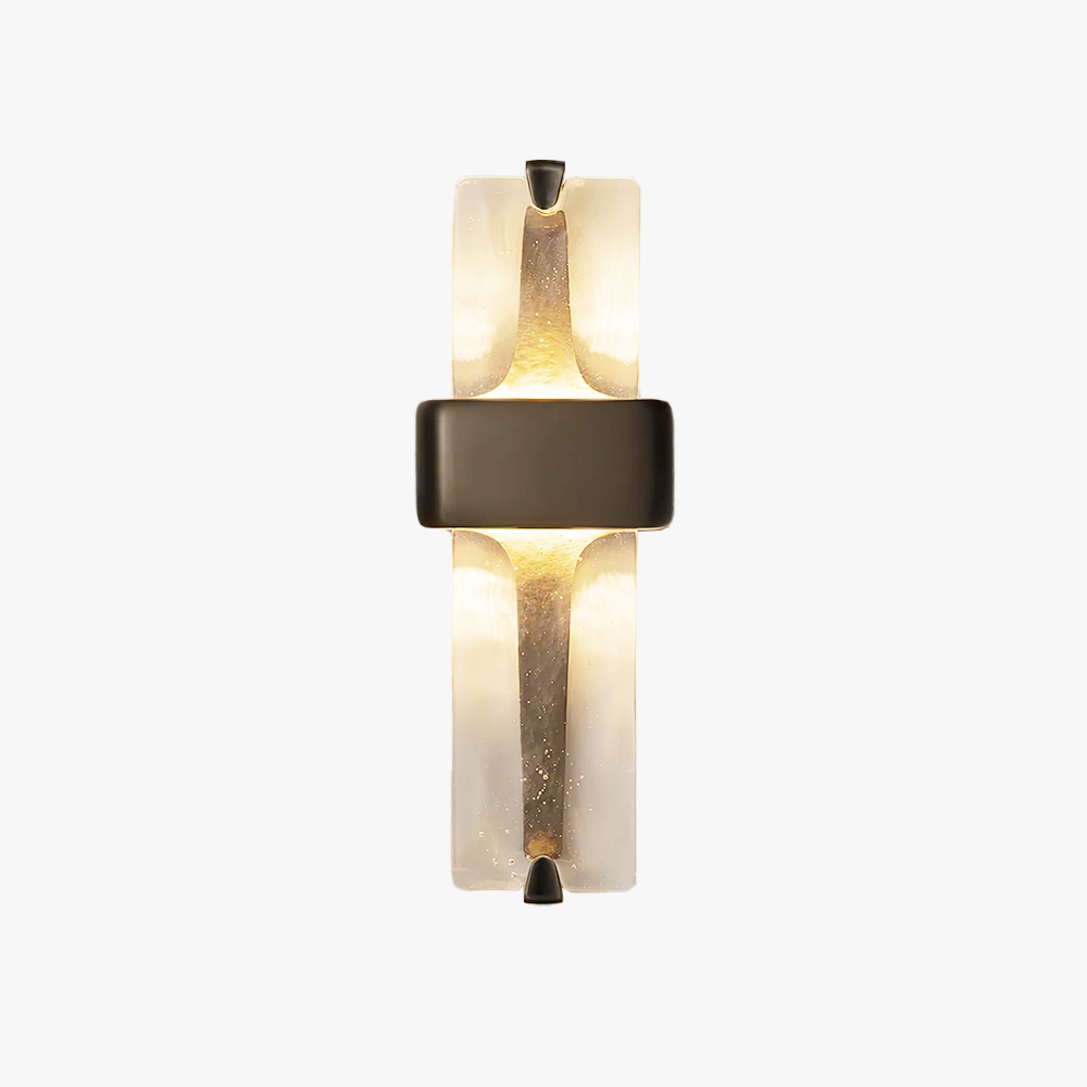 Edge Modern Unusual Glass Metal Wall Lamp Dining Room Bedroom
