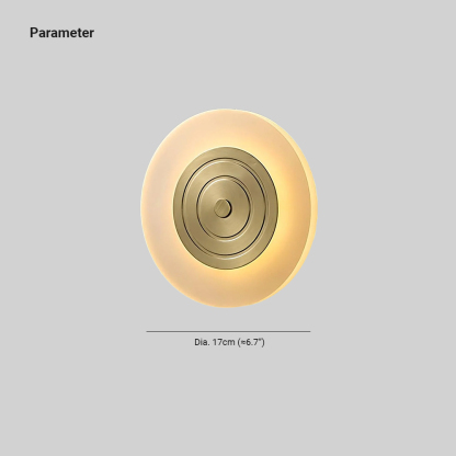 Orr Minimalism Round Moon Wall Lamp Dining Room Bedroom