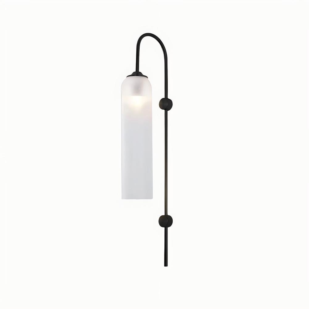 Hailie Minimalisme Métal Or Noir Verre Applique Murale Chambre à Coucher Salon