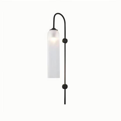 Hailie Minimalisme Métal Or Noir Verre Applique Murale Chambre à Coucher Salon