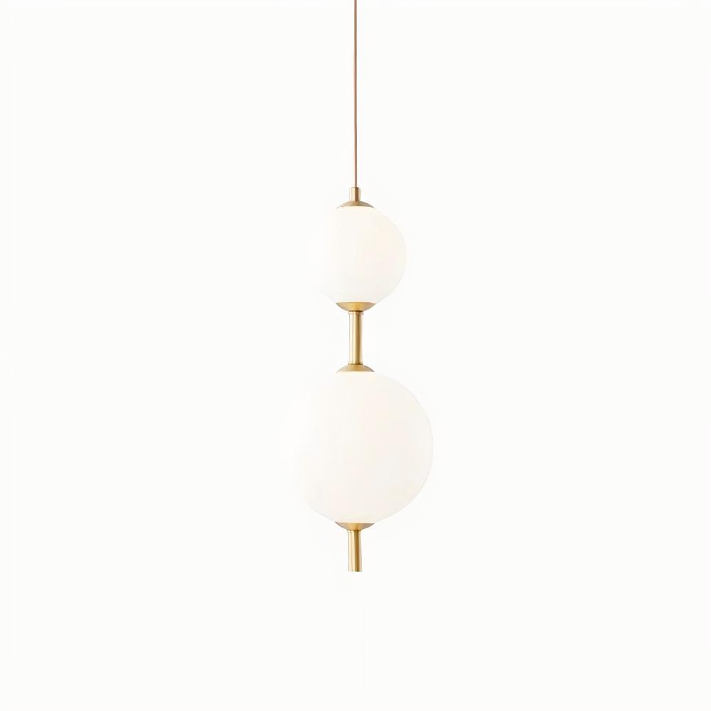 Edge Minimalisme Laiton Noir Métal Verre Suspensions Chambre à Coucher Salon